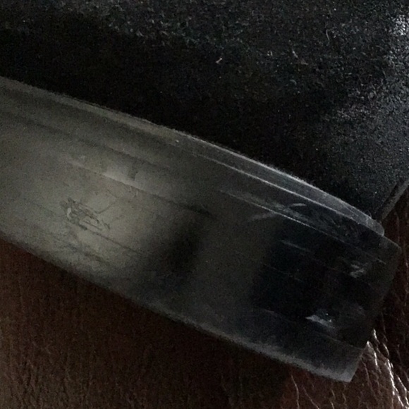 SPRING black suede ankle boots sz 8 - Picture 11 of 11